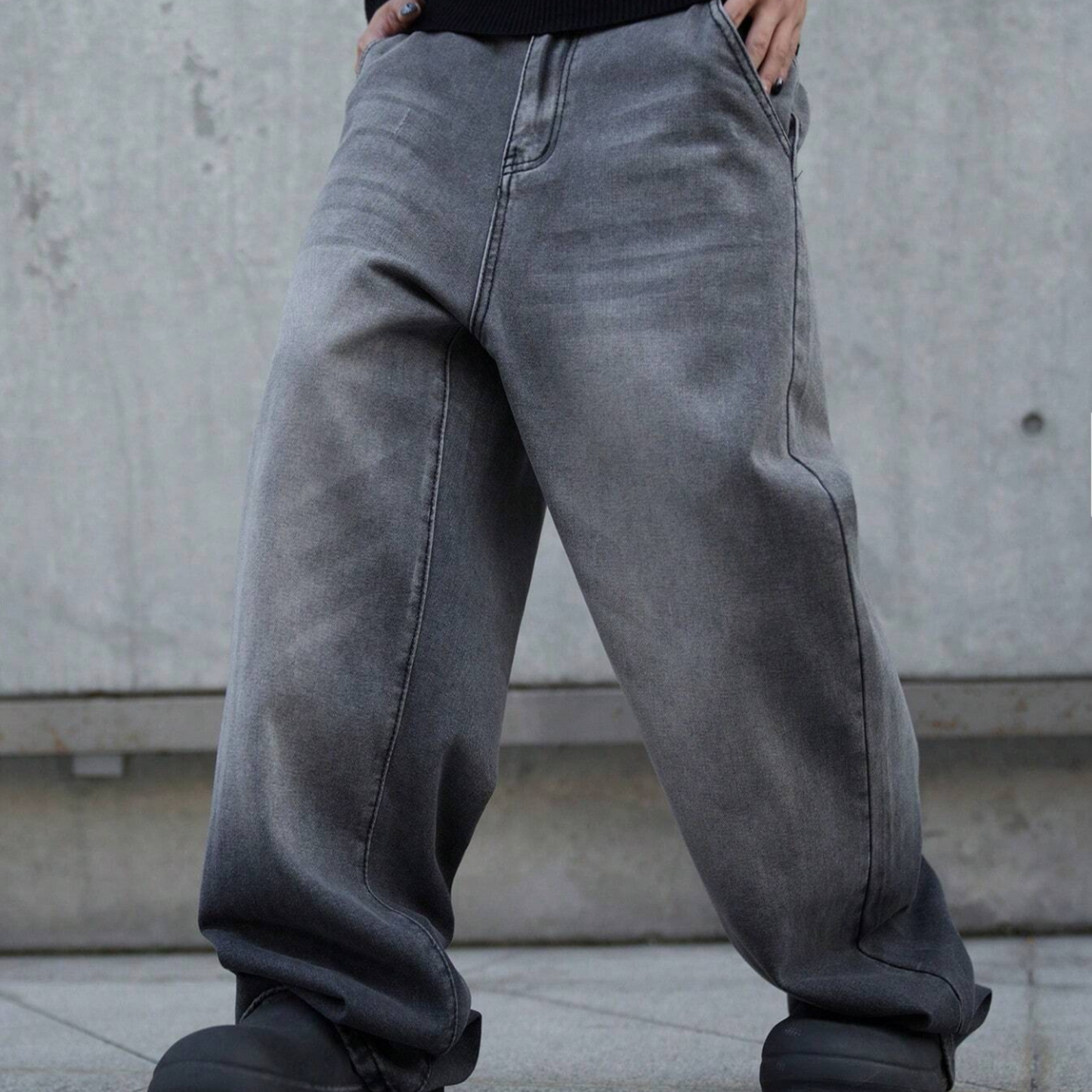 Grey Baggy Jeans